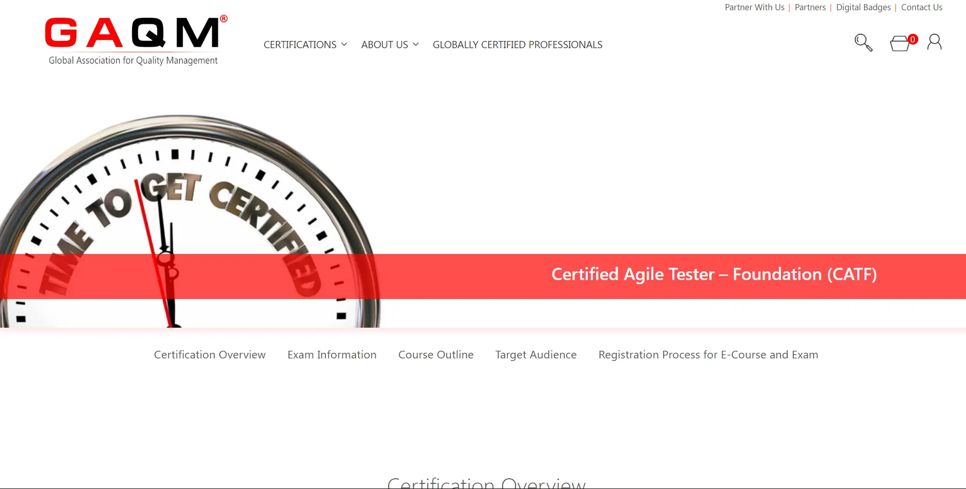 Certified Agile Tester (CAT) Certification