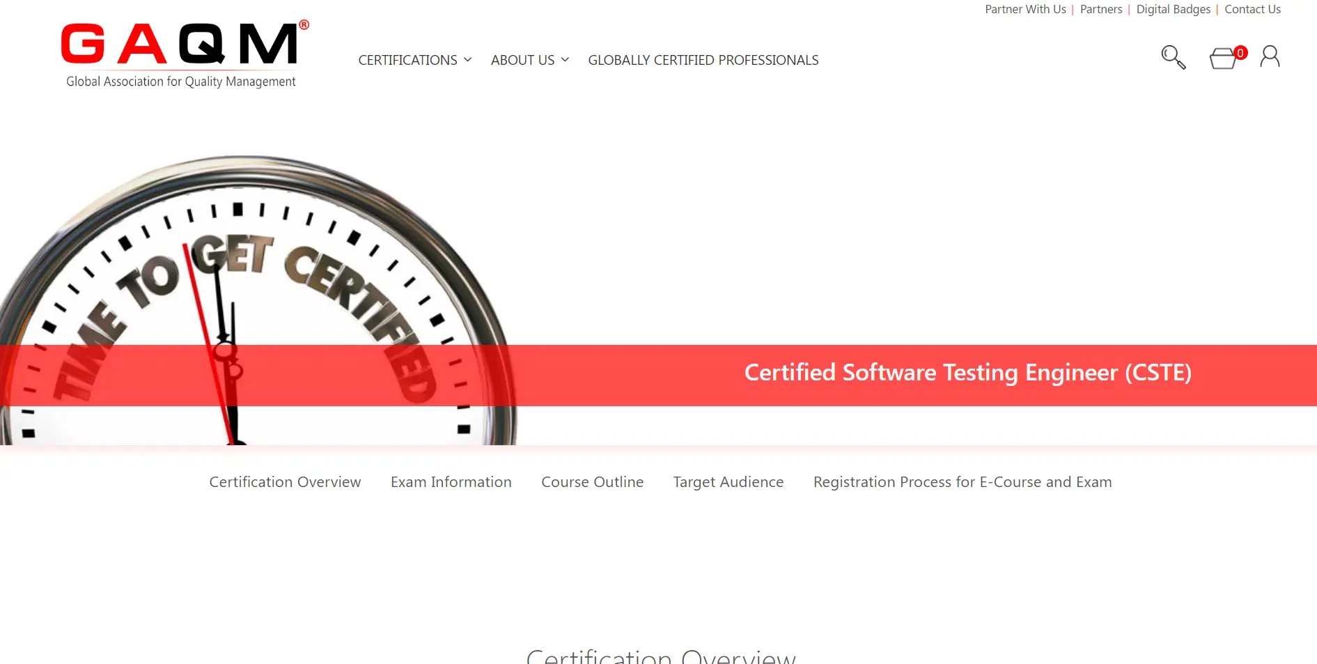 Certified Software Tester (CSTE) Certification