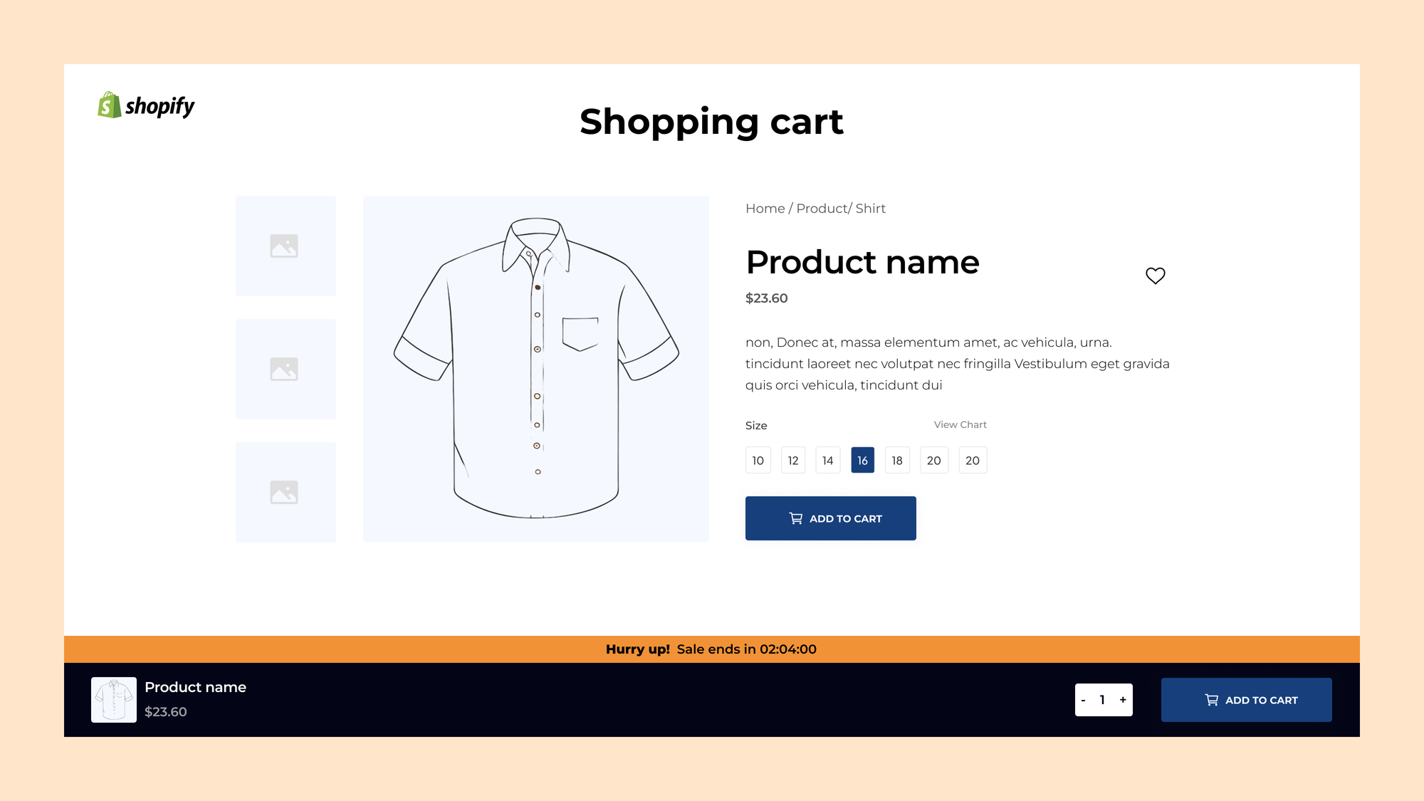 Improve Your Shopify Store with a "Sticky Add to Cart" Feature