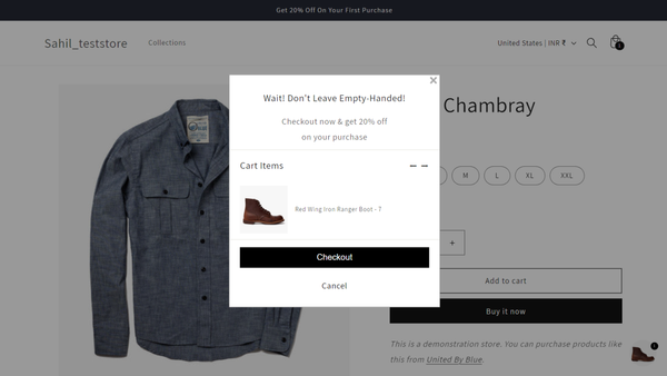 Implement cart reminders in Shopify